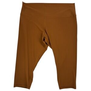 Lululemon Align High Rise Capri Leggings Brown Size 20 24" Inseam Buttery Soft